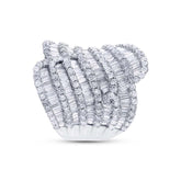 3.63ct 18k White Gold Diamond Lady's Ring Size 9